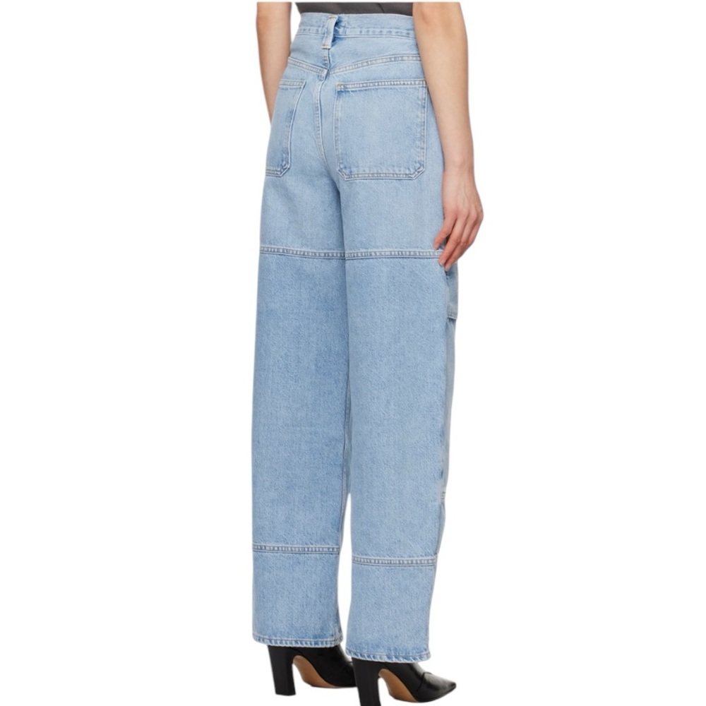 AGOLDE “Tanis” Wide Leg Utility Jean “conflict” blue NEW NWT 26 - Picture 5 of 10